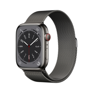 Apple Watch Serie 8 - Acciaio inossidabile - Cinturino Milanese Loop - 4G
