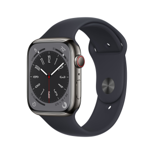 Apple Watch Serie 8 - Acciaio inossidabile - Cinturino Sport - 4G